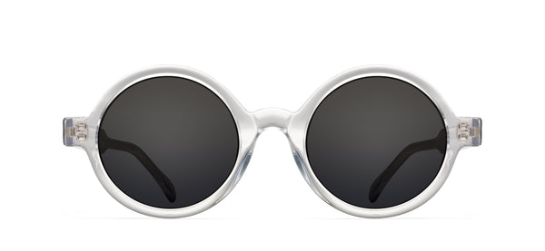 Morgenthal Frederics Black/Cream Luxury Sunglasses with Protective Cases The wait is over. Jacques Marie Mage main image 3