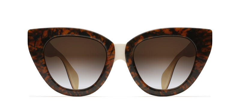 Holly Horn in tortoise / creme