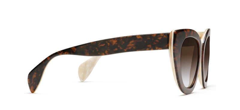 Holly Horn in tortoise / creme