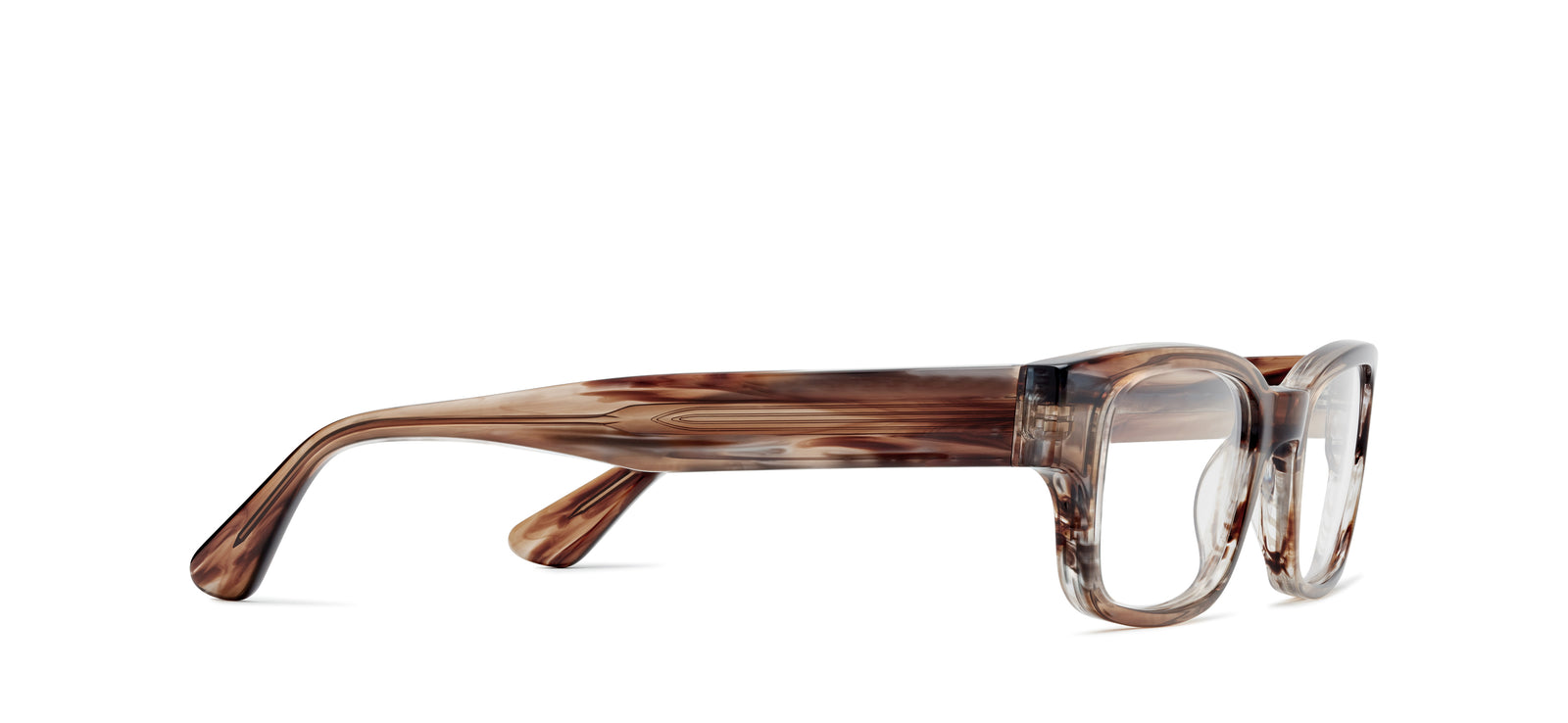 QUAY // ltd ed retro-mod-chic crystal caramel rectangular frames brown lenses Lucinda Rectangle Brown Eyeglasses | Fytoo Optical main image 3