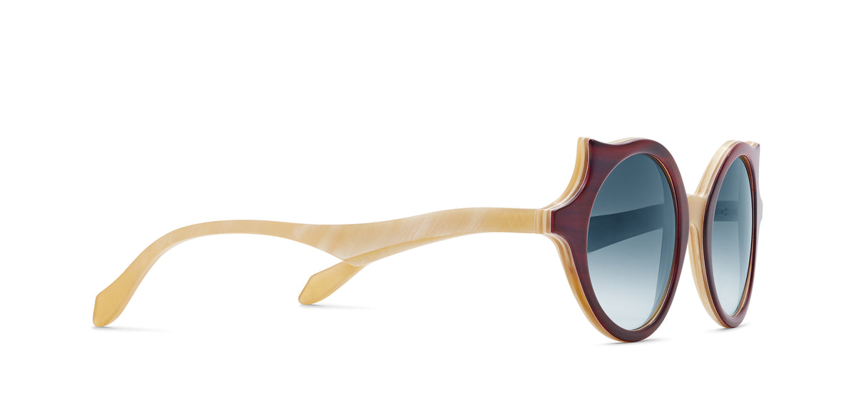 Morgenthal Frederic’s Gigi Horn Sunglasses in Teal Complete Catalog – Page 7 – Morgenthal Frederics main image 3