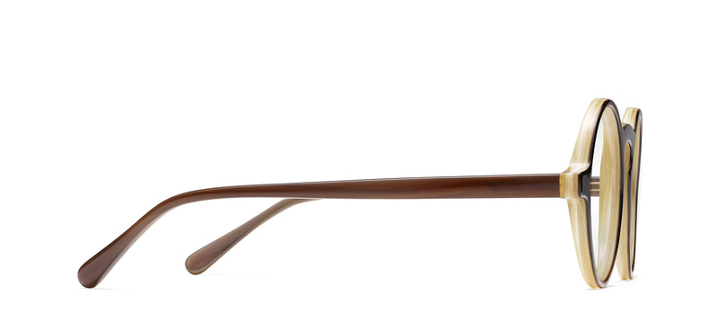 Oberlin Horn in brown / creme