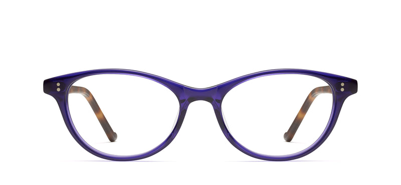 Charlize in purple / traditional tortoise