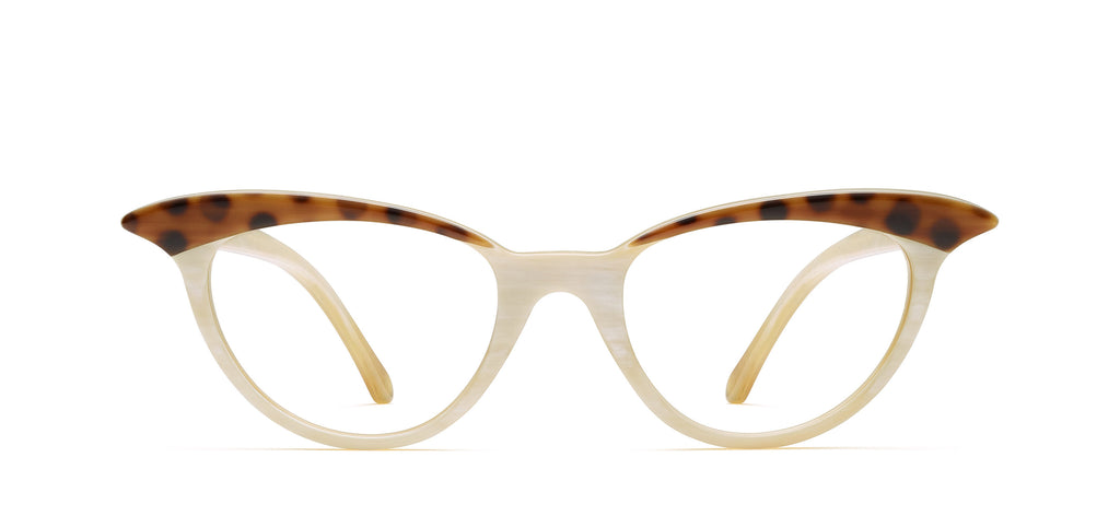 Jazz Series - Madeleine Horn in Spotty Tortoise Brown / Creme