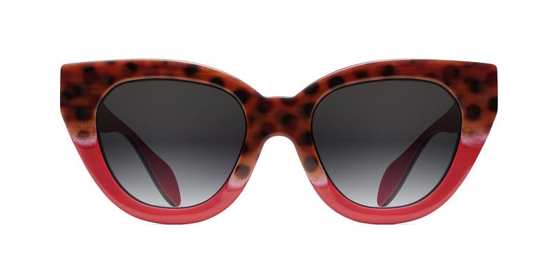 Holly Horn in tortoise - red fade