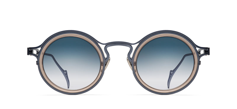 The Ninety-One Sun in navy / brown crystal