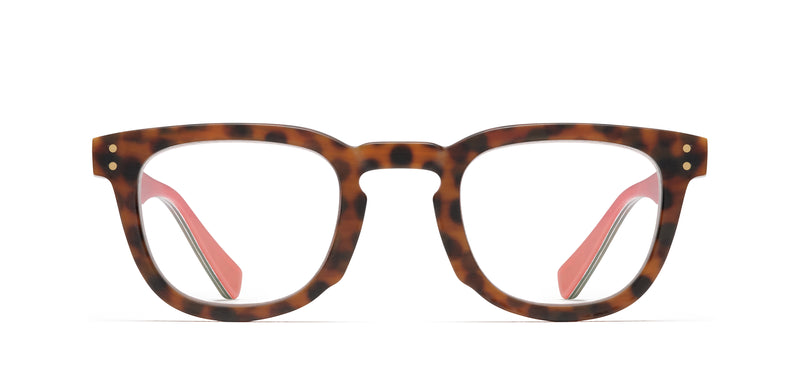Waugh Horn in matte tortoise / red