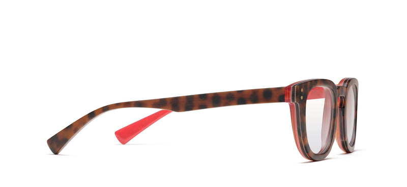 Waugh Horn in matte tortoise / red