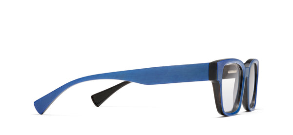 Ward Horn in matte blue faceted